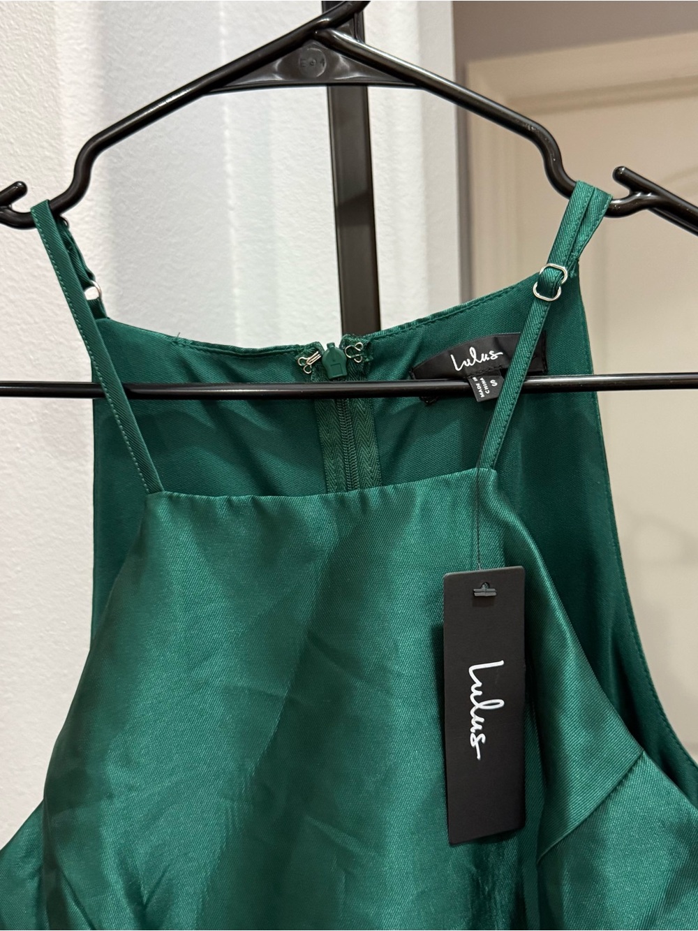 NWT Lulus Broadway Show Emerald Green High-Low Gown Evening Wedding Size Small - Picture 3 of 7